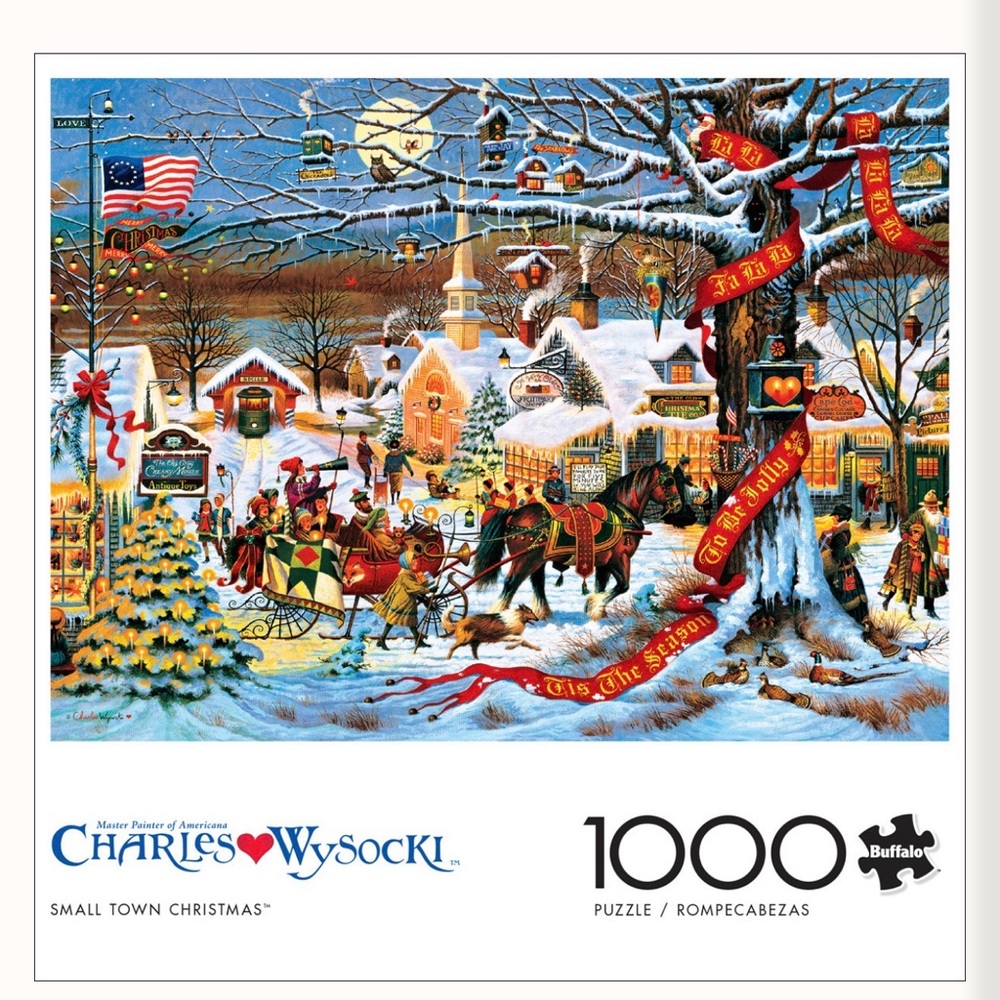 Charles Wysocki Small Town Christmas Puzzle